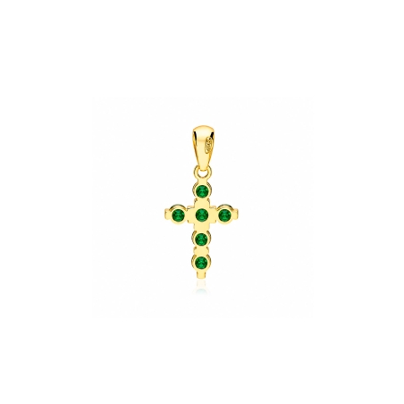 Colgantes oro 18k y esmeraldas "Balve"