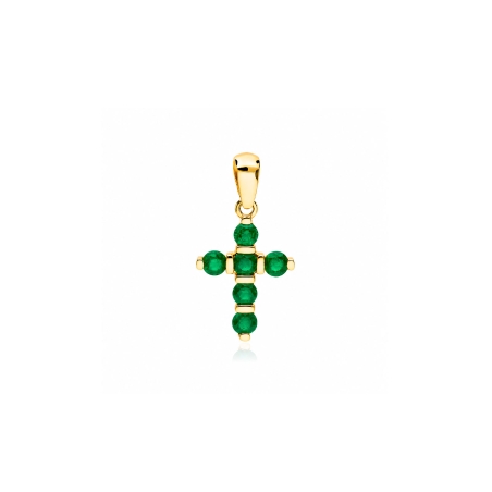 Colgantes oro 18k y esmeraldas "Balve"