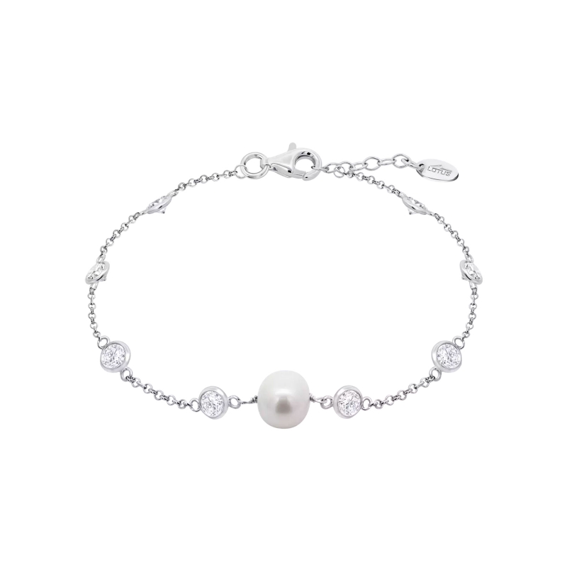 Pulsera Lotus Silver Pearls mujer LP3922-2/1