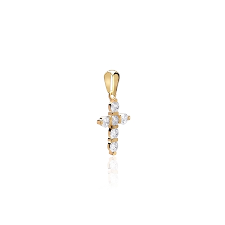 Colgante oro 18k y circonitas "Balve"