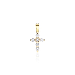 Colgante oro 18k y circonitas "Balve"