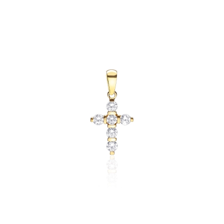 Colgante oro 18k y circonitas "Balve"