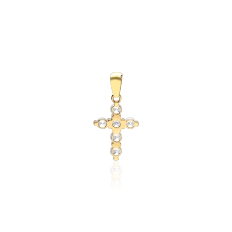 Colgante oro 18k y circonitas "Balve"