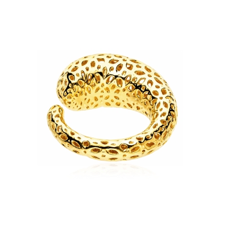 Anillo plata baño oro 18k "Abeil"
