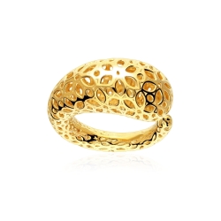 Anillo plata baño oro 18k "Abeil"