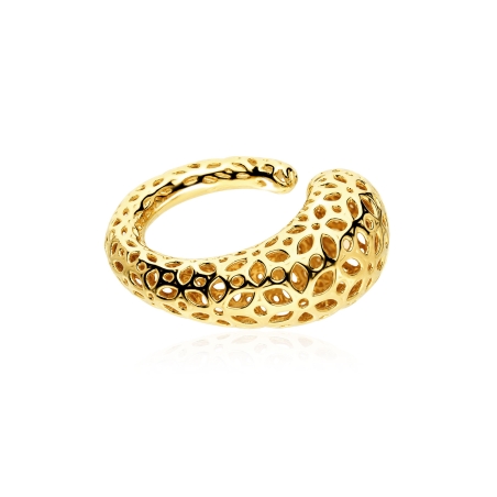 Anillo plata baño oro 18k "Abeil"