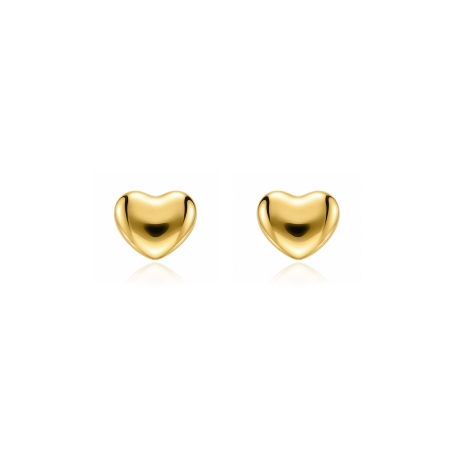 Pendientes plata con baño oro 18k "Benni"