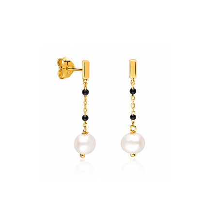 Pendientes Plata Baño Oro 18k "Padma"