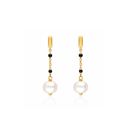 Pendientes Plata Baño Oro 18k "Padma"