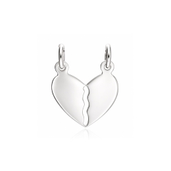 Colgante Plata de ley "Corazón tú y yo"