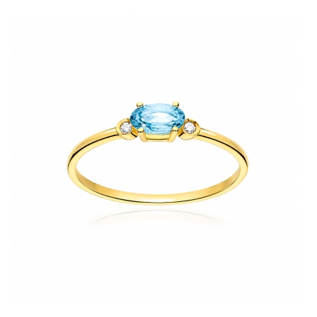 Anillo oro 18k swiss y diamantes 0.02cts "Pastels"