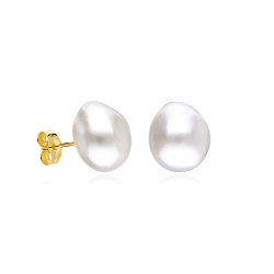 Pendientes oro 18k y perlas cultivadas "Barroca"