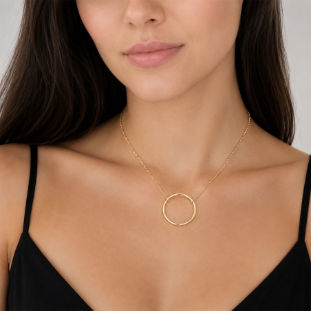 Gargantilla plata y baño oro 18k "Arendel"