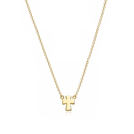 Gargantilla plata baño oro 18k "Silhouette"