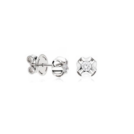 Pendientes Oro 18k y diamantes 0.20cts "Doss"