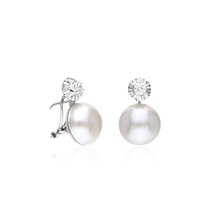 Pendientes oro 18k y perlas cultivadas "Elinor"