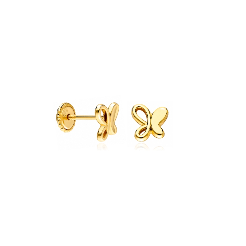 Pendientes oro 9k mariposas "Spirit"