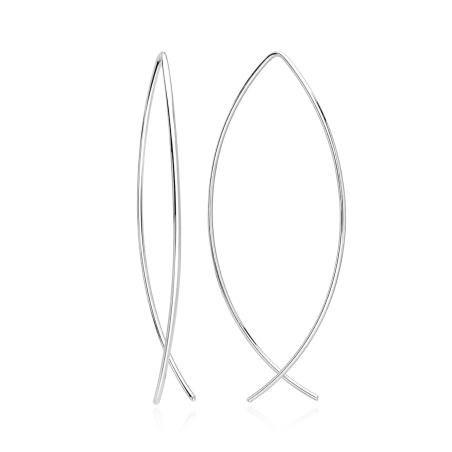 Pendientes plata primera ley "Alondra"