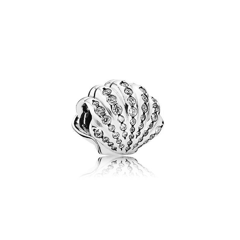 Charm Pandora en plata de ley Concha de Ariel 791574CZ