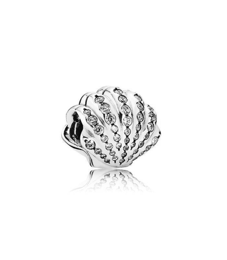 Charm Pandora en plata de ley Concha de Ariel 791574CZ