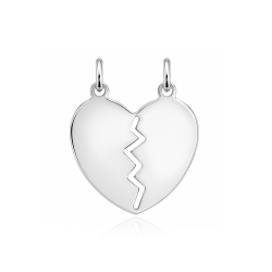Colgante Plata de ley "Corazón tú y yo"
