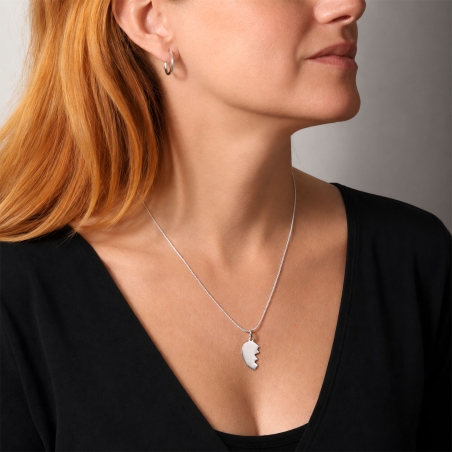 Colgante Plata de ley "Corazón tú y yo"
