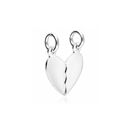 Colgante Plata de ley "Corazón tú y yo"