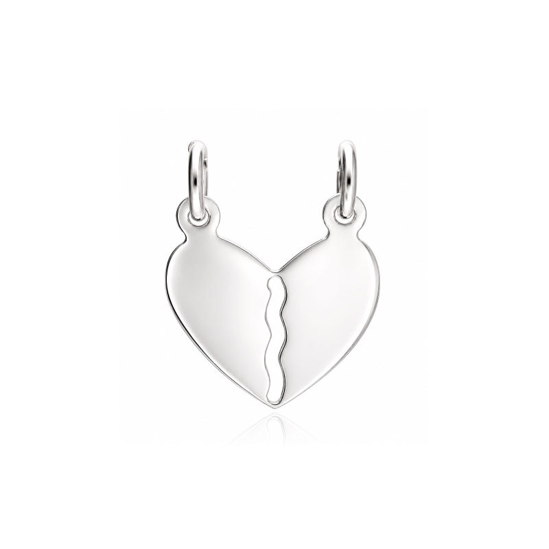 Colgante Plata de ley "Corazón tú y yo"