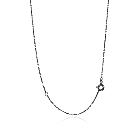 Gargantilla plata de ley rodio negro "Gunnar black"