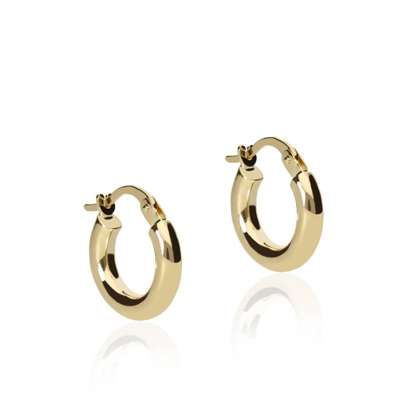 Pendientes "Eclipse" Aro Oro 18k.