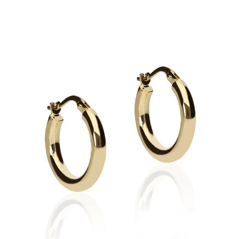 Pendientes "Eclipse" Aro Oro 18k.