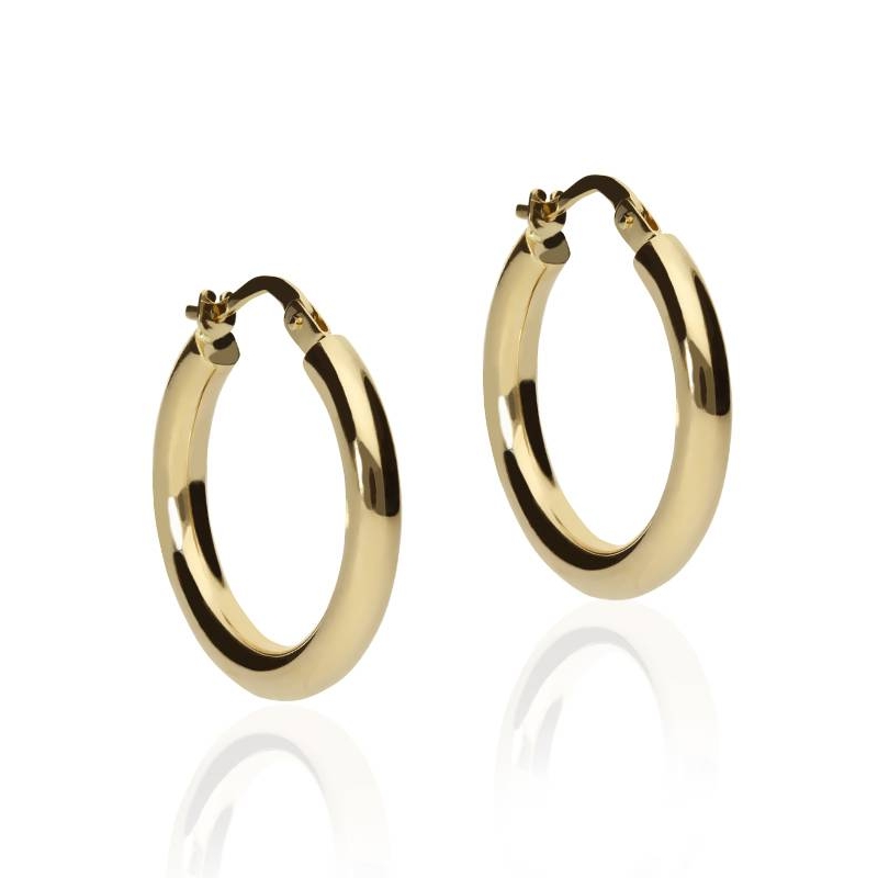 Pendientes "Eclipse" Aro Oro 18k.