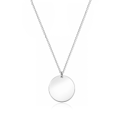 Gargantilla plata primera ley 23mm "Sferic"