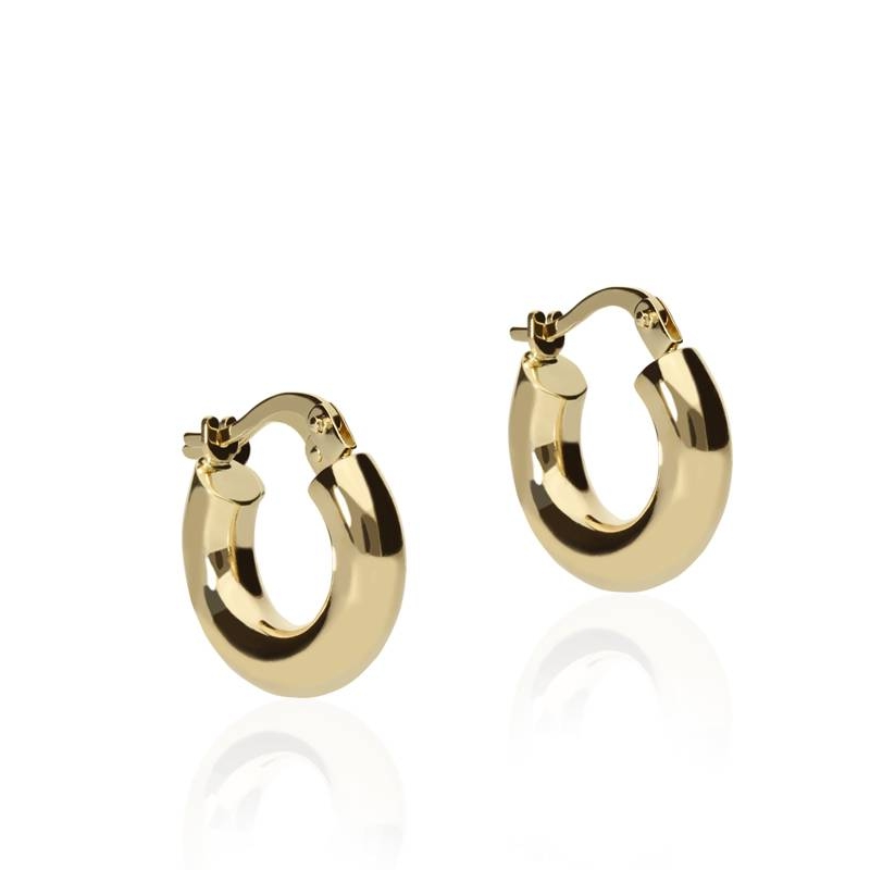 Pendientes "Eclipse" Aro Oro 18k.