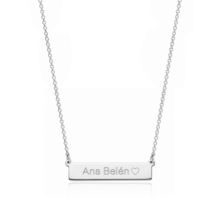 Collar plata primera ley "Stick"