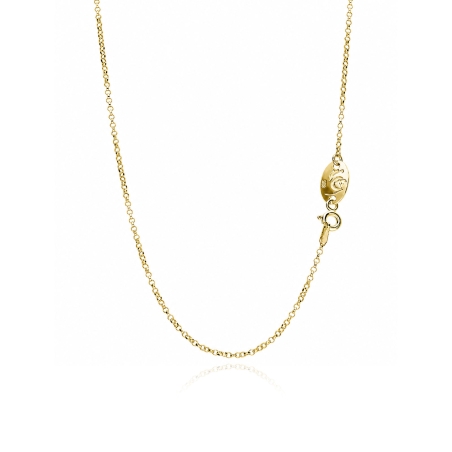 Gargantilla plata baño oro 18k cuadrado "Silhouette"