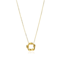 Gargantilla plata baño oro 18k "Mimba"