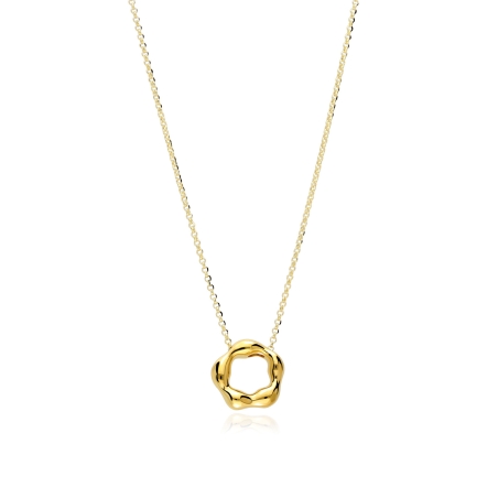 Gargantilla plata baño oro 18k "Mimba"