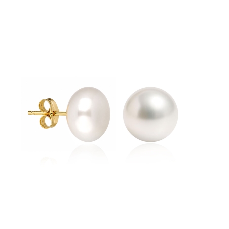 Pendientes oro 18 k y perlas cultivadas "Frances"