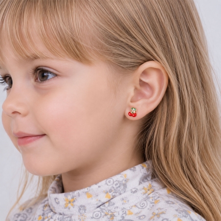 Pendientes Oro 18k "Cherry"