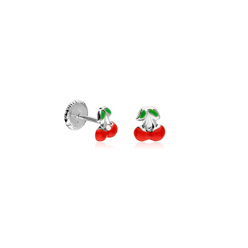 Pendientes Plata de primera ley "Cherry"