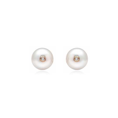 Pendientes oro 18k y perlas cultivadas "Mipple"