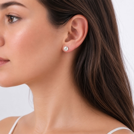 Pendientes oro 18k y perlas cultivadas "Mipple"