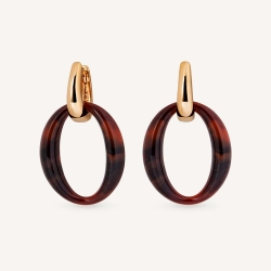 Pendientes Vidal & Vidal Oval Coffee G3983A
