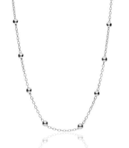 CADENA "STREY" PLATA DE LEY 45 CM