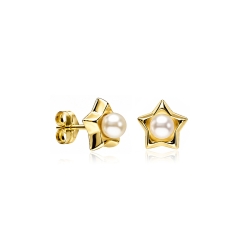 Pendientes oro 18k y perlas cultivadas "Hoshi"