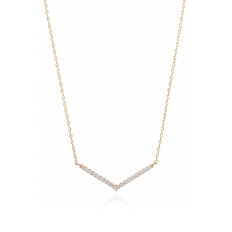 Gargantilla oro 18k y circonitas "Valentina"