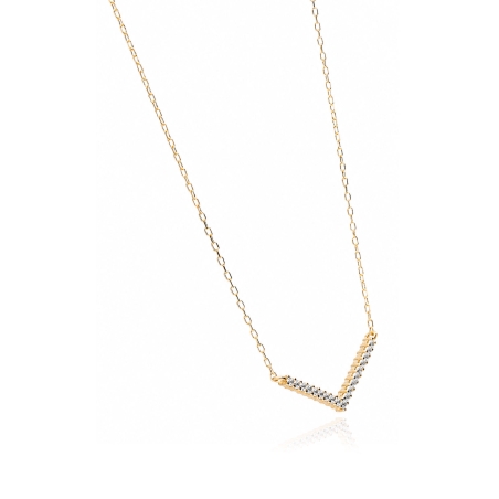 Gargantilla oro 18k y circonitas "Valentina"