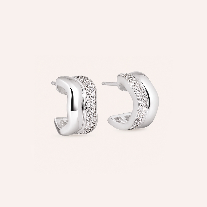 Pendientes Vidal & Vidal ondulados Q4062