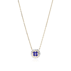 Gargantilla oro 18k y zafiros "Petals"